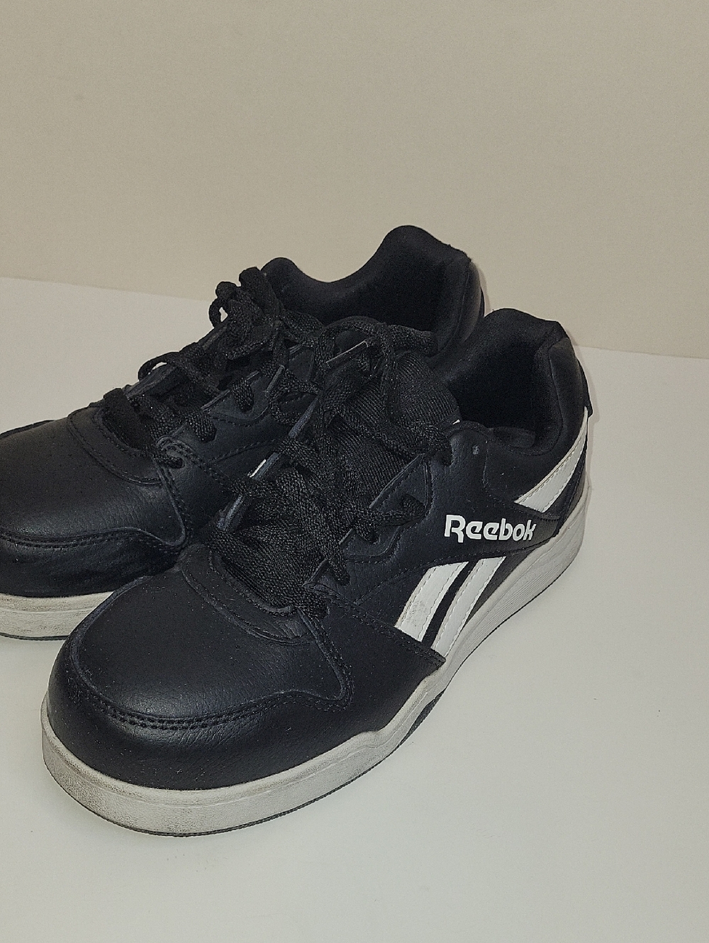 Reebok Steel Toe Black and White Retro Sneakers
